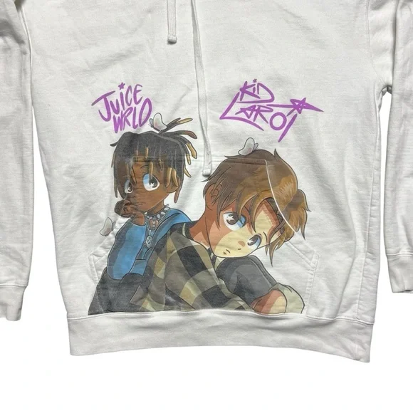 999 Club Juice WRLD X The Kid Laroi Remind Me Of You Butterfly Hoodie Large - Picture 3 of 6
